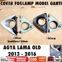 Cover Foglamp Agya Lama Old 2013 2014 2015 2016 Fog Lamp Chrome Model Ganti Hitam Silver
