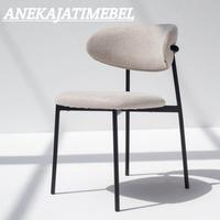 Kursi fabric dining chair tempat duduk ruang makan kursi cafe restoran modern
