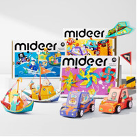 Mideer Paper Craft Mainan Kertas Origami Anak Kids Toys Arts Craft Kesenian Flight Diary / Dream Racer / Windmill Kingdom / Nautical Experience