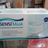 masker dokter sensi Earloop 3play isi 50pcs/box