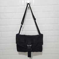 Tas Pria BRIEFING JAPAN Conductor Shoulder Messenger Black Cobra Buckle