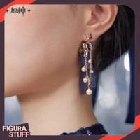 Furina Theme Fashion Series Ribbon Beaded Earrings - Genshin