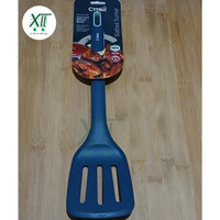 CYPRUZ AM~0771 HEAT TECH SILICONE SERIES SLOTTED TURNER SPATULA Sutil Spatula Berlubang Silikon Tahan Panas dan Leleh