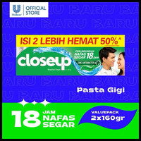 Closeup Pasta Gigi Menthol Fresh Valuepack 2X160Gr Terlaris