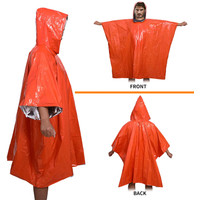 Jas Hujan Portable Disposable Raincoat Poncho PE All Size