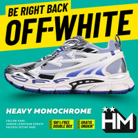 Off White Be Right Back Sneaker White Royal Blue Silver (Size 36-47)