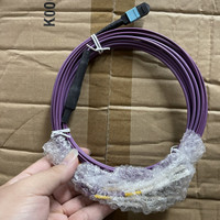 Patch cord fiber optic mpo to 8 lc coupler multimode om4 20 meter 100giga