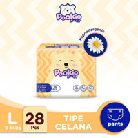 POOKIO PREMIUM DIAPER ANAK POPOK ANAK UKURAN L28 PANTS