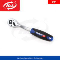 HL 1/2" Ratchet 72T Handle Gagang Karet / Ratchet Handle HL Premier 1/2" 1020