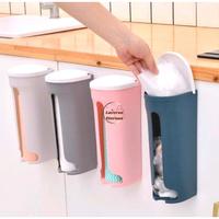 Dispenser Rak Rack Storage Kantong Kantung Plastik Kresek Gantung Dinding Dapur Minimalis