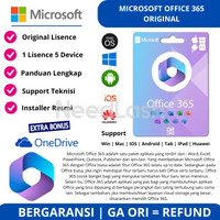 Microsoft Office 365 1 User Untuk 5 Device Original Bergaransi