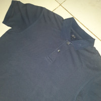 Baju Polo shirt Uniqlo Kaos Kerah Hitam