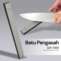 Batu Pengasah Pisau Silver Whetstone Knife Sharpener Grit 1000 LUCKY