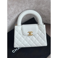BNIB chanel kelly white ghw chip
