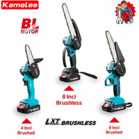 Promo / Terlaris Kamolee 4/6/8 Inch Gergaji Listrik Tanpa Sikat Pemangkasan Gergaji Mesin Taman Pohon Logging Pemangkasan Saw Pemotong Kayu [Kompatibel Dengan Baterai Makita/Jld] [Local Supplier Warranty]