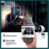 READY TERLARIS V380 Q6 PRO 1080P 360 DERAJAT HD PANORAMA 3D WIFI PENGLIHATAN MALAM KAMERA JARINGAN CCTV PELACAKAN GERAK PTZ