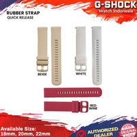 Strap Tali Karet Jam Rubber Silicone 18mm 20mm 22mm Quick Release