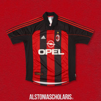 Jersey Original Vintage AC Milan Home Shirt 2000-2002
