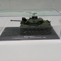 Miniatur Mobil Tank M48 A3 Patton 2, 1" Tank Battalion ( USMC ) Danang ( Vietnam ) - 1968