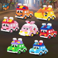 SMY Toystown Mobil Mobilan Mini Nano Blocks Mainan Edukasi Blok Susun Karakter Animasi Bricks DIY