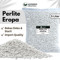 Workplant - Perlite Eropa 3-8mm (5 Liter) Media Tanam Porous Untuk Kaktus Sukulen Hidroponik Dan Tanaman Hias (DT)