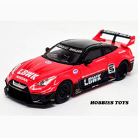 MINI GT 324 LB Silhouette WORKS GT NISSAN 35GT-RR Ver. 1 R35 Red-Black