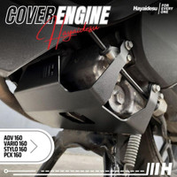 Tu26 Hayaidesu Engine Cover Pelindung Bawah Mesin Motor Honda Vario 160, Adv160, Stylo, Pcx 160