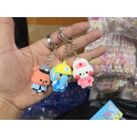 GK09 gantungan kunci binatang lucu kawai animal profesi ganci imut karet