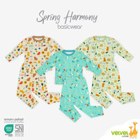 Piyama  anak Velvet Junior Size 2.3.4.5.6.7.8.9.10  Piyama Velvet MOTIF TERBARU SPRING HARMONY