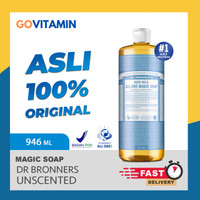 Dr. Bronner's Sabun Cair Organik Unscented Pure Castile 946ml Baby