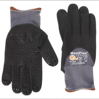 ATG 34-845/L Maxiflex Endurance Nylon, Micro-Foam Nitrile 3/4 Grip Gloves, Large, Black/Gray, 12 Pair