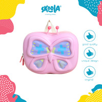 Skoola Tas Sekolah Anak PAUD Perempuan Ransel Butterfly - Navvi