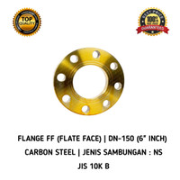 Flange Carbon steel Flange las JIS 10K NS ukuran 6" inch Flange Las JIS 10K NS uk 6" Flange Carbon Steel Flange FF 6 Inch
