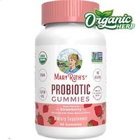 MaryRuth Organic Probiotic Gummies Probiotics for Women & Men Digestive Health & Gut Comfort, Immune & Digestive Support ORIGINAL 60 Vegan Gummy Mary Ruth