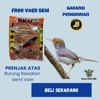 Burung Prenjak atas Bahan Semi Voer