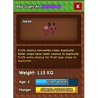 Roblox Grow A Garden Red Giant Ant