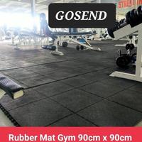 [RZK] Rubber Gym alas Lantai Gym 90 x 90cm Tebal 18mm tanpa kaki 12mm GOSEND