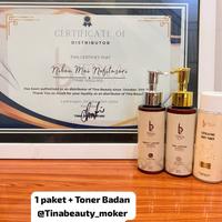 FREE TONER { ORIGINAL } DISTRIBUTOR RESMI MOJOKERTO Tina Beauty//  Lotion Tubuh Pencerah Mencerahkan Memutihkan_
