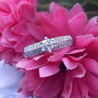 Cincin berlian center 0,33ct ring gold original A1308