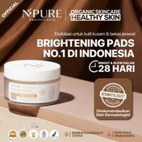 LADY LOOK | NPURE Brightening Exfoliating Pad Licorice / Light Up / Kapas Wajah Exfoliasi Cerah Glowing