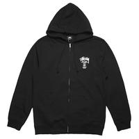 black hoodie zip up