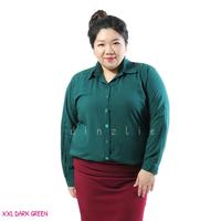 KEMEJA BIG SIZE HIJAU BOTOL