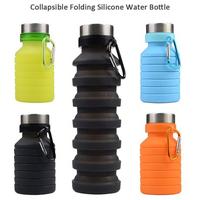 MEAUOTOU Collapsible Silicone Water Bottle 18.8 oz Outdoor and Sports Food-Grade Silicone Leak Proof Water Canteen for Home Gray MEAUOTOU Collapsible Silicone Water Bottle 18.8 oz Outdoor and Sports Food-Grade Silicone Leak Proof Water Canteen for Home Gray