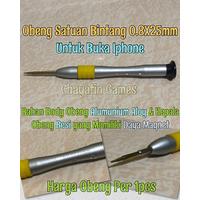 Obeng HP Satuan Model Bintang Ukuran 0.8mm x 25mm Untuk HP Iphone