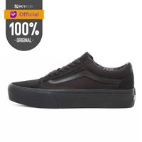 black platform vans old skool