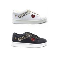 guess white slip on shoes