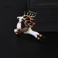 Bros Bentuk Rusa Aksen Berlian Imitasi untuk Hadiah Natal