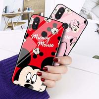 REALME 2 PRO PREMIUM CASE CASING GLASS MOTIF MICKEY MOUSE