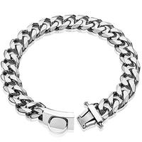 black dog chain collar