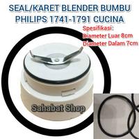 (T)erpopule(R) SEAL KARET GELAS BUMBU BLENDER PHILIPS CUCINA 1741 1791